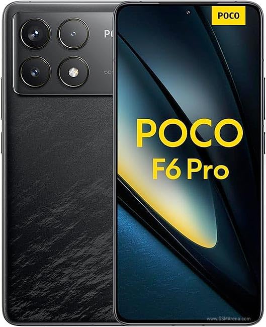 Xiaomi Poco F6 PRO 5G + 4G LTE 256GB + 12GB Global Version Unlocked 6.67″ 120Hz 50Mp Triple Camera (Tmobile Mint Tello & Global) + (w/Fast Car 51W Bundle) (Black Global ROM)