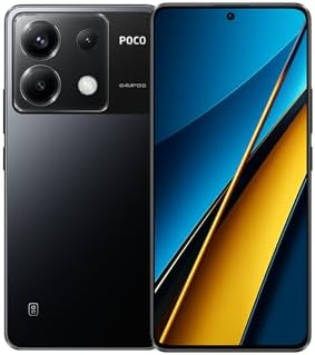 Xiaomi Poco X6 5G + 4G LTE Global Unlocked (256GB + 12GB) GSM 6.67″ 64MP Triple Camera (Tmobile Mint Tello Global) + (Car Fast Car Dual Charger Bundle) (Black)