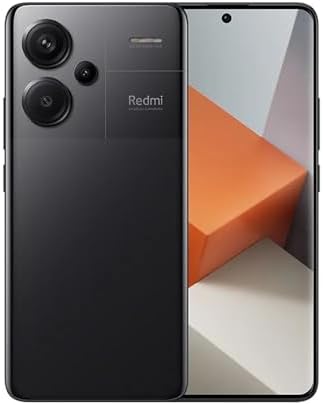 Xiaomi Redmi Note 13 PRO+ Plus 5G + 4G LTE (512GB + 12GB) 6.67″ 200MP Triple (Tmobile Mint Tello & Global) Global Bands Unlocked + (Fast Car 51W Dual Charger Bundle) (Midnight Black)