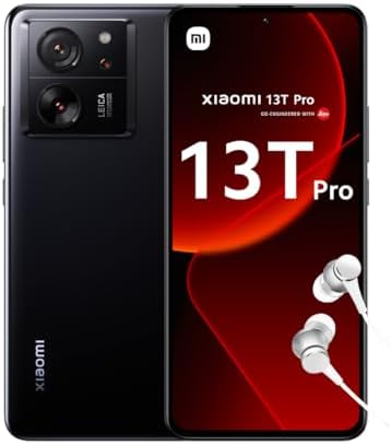 Xiaomi 13T PRO 5G + 4G LTE (512GB+12GB) Global ROM Unlocked Worldwide (Tmobile Mint Tello Global) 50MP Triple Pro Leica Camera 6.67″ 144Mhz + (w/Fast 51w Car Charger) (Black Global ROM)