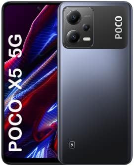 Xiaomi Poco X5 5G, Dual SIM, 265GB + 8GB, Factory Unlocked GSM, International Version (Fast Car Charger Bundle)- No Warranty – Black