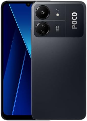 Poco C65 4G LTE GSM (256GB + 8GB) 50MP Triple Camera 6.74″ Octa Core (Tmobile Mint Tello Global) Global Unlocked + (w/Fast 33w Car Charger) (Black Global ROM)