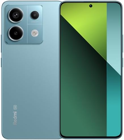 Xiaomi Redmi Note 13 PRO 5G + 4G LTE (512GB + 12GB) 6.67″ 200MP Triple (Tmobile Mint Tello & Global) Global Bands Unlocked + (Fast Car Dual Charger Bundle) (Ocean Teal)