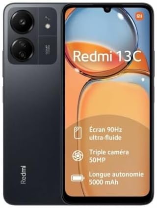 Redmi Xiaomi 13C 4G LTE (256GB + 8GB) Factory Unlocked Global ROM GSM 6.74″ 50MP Triple Camera (Tello Mint & Global) + Free Fast Car Charger (Midnight Black Global ROM)