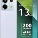 Xiaomi Redmi Note 13 PRO 5G + 4G LTE (128GB + 8GB) 6.67″ 200MP Triple (Tmobile Mint Tello & Global) Global Bands Unlocked + (Fast Car Dual Charger Bundle) (Aurora Purple)