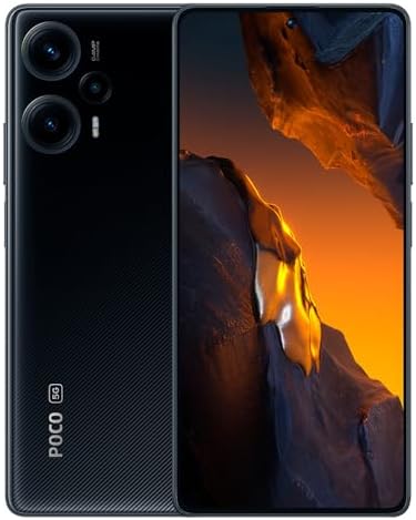 Xiaomi Poco F5 5G Dual 256GB ROM 8GB RAM Factory Unlocked (GSM Only | No CDMA – not Compatible with Verizon/Sprint) Mobile Cell Phone Global – Black