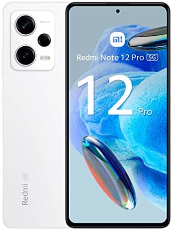 Xiaomi Redmi Note 12 Pro 5G + 4G (256GB + 8GB) Factory Unlocked 6.67″ 50MP Triple Camera (Only Tmobile/Metro/Mint USA Market) + Extra (w/Fast Car Charger Bundle) (Polar White)