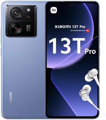 Xiaomi 13T PRO 5G + 4G LTE (1024GB+16GB) Global ROM Unlocked Worldwide (Tmobile Mint Tello Global) 50MP Triple Pro Leica Camera 6.67″ 144Mhz + (w/Fast 51w Car Charger) (Alpine Blue Global ROM)