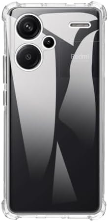 for Xiaomi Redmi Note 13 Pro+ 5G Ultra Case, Soft TPU Back Cover Shockproof Silicone Bumper Anti-Fingerprints Full-Body Protective Case Cover for Redmi Note 13 Pro Plus 5G (6.67 Inch) (Transparent)