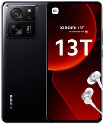 Xiaomi 13T Leica 5G + 4G LTE (256GB+8GB) Global ROM Unlocked Worldwide (Tmobile Mint Tello Global) 50MP Triple Pro Leica Camera 6.67″ 144Mhz + (w/Fast 51w Car Charger) (Black Global ROM)