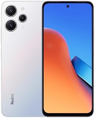 Xiaomi Redmi 12 4G LTE (128GB + 8GB) Factory Global Unlocked 6.79″ 50mp Triple Camera (Tmobile Mint Tello Global) + Extra (w/Fast 51W Dual USB Car Charger) (Polar Silver Global ROM)