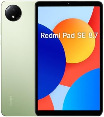 Xiaomi Redmi Pad SE 8.7 4G LTE Dual SIM Factor Unlocked (Tmobile Mint Tello & Global) 8.7″ Octa Core 2.0GHZ 6650mAh + (16w Dual USB Fast Car Bundle) (Aurora Green 4G, 128GB + 6GB)