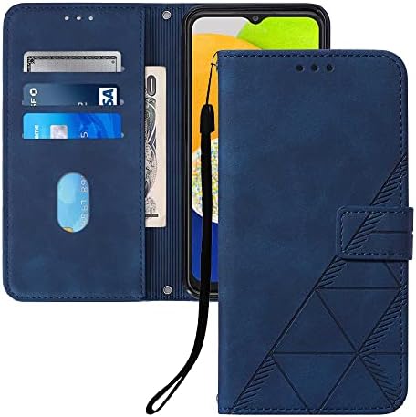 Designed for Xiaomi Poco X6 Pro/Redmi K70E, PU Leather Wallet Case Credit Cards Holder Kickstand Shockproof Flip Magnetic Protection Case for Xiaomi Poco X6 Pro Blue YBS