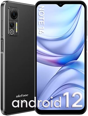 Ulefone Note 14 Unlocked Cell Phone, Android 12 OS 6.52″ Display Helio A22 Processor 7GB+16GB Storage 4500mAh 8MP Main Camera 3-Card Slot Practical Toolkits 4G Unlocked Global Smartphone (Black)