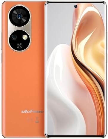 Ulefone Note 17 Pro, Unlocked Cell Phone, 6.78” FHD+ Curved Display, 108MP Dual Camera, MTK Helio G99 24GB+256GB, 5050mAh(33W), Dual 4G, NFC/IR Blaster/in-Display Fingerprint/US Warranty, Orange