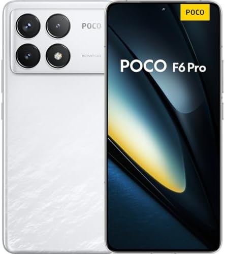 Xiaomi Poco F6 Pro 5G (512GB + 12GB) Global Version Unlocked 6.67″ 120Hz 50Mp Triple Camera (for Tmobile Mint Tello & Global) (White)