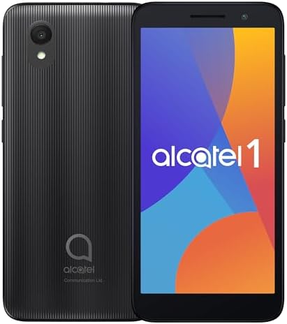 Alcatel 1 (16GB) 5.0″ Full View Display – Removable Battery – Dual SIM GSM Unlocked US & Global 4G LTE International Version – Volcano Black