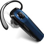 Bluetooth Earpiece, M26 Bluetooth Headset Handsfree V5.0 Wireless Earpiece Headphone with Noise Reduction and Microphone Compatible for Android iPhone Cell Phone Laptop – Blue