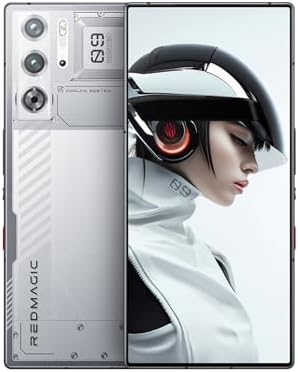 REDMAGIC 9 Pro Smartphone 5G, 120Hz Gaming Phone, 6.8″ Full Screen, Under Display Camera, 6500mAh Android Phone, Snapdragon 8 Gen 3, 16+512GB, 80W Charger, Dual-Sim, US Unlocked Cell Phone Silver