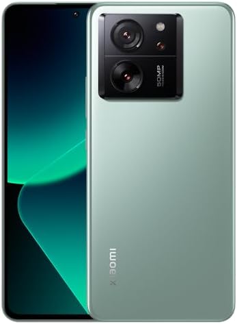 Xiaomi 13T 5G + 4G LTE (256GB+12GB) Global Unlocked Worldwide (Tmobile Mint Tello Global) 50MP Triple Pro Camera 6.36″ 144Mhz + (w/Fast 51w Car Charger) (Meadow Green)