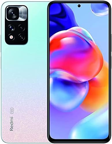 Xiaomi Redmi Note 11 Pro+ Plus 5G + 4G Volte 128GB 6GB RAM Factory Unlocked (GSM Only | No CDMA – not Compatible with Verizon/Sprint) w/Fast Car Charger Bundle – Star Blue