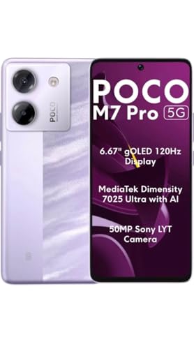 POCO M7 Pro 5G, Lavender Frost (6GB, 128GB)