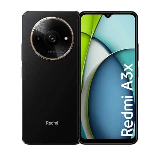 Redmi A3X (Midnight Black, 3GB RAM, 64GB Storage) | Premium Halo Design | 90Hz Display | Powerful Octa Core Processor