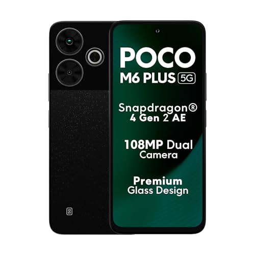 POCO M6 Plus 5G Graphite Black 8GB RAM 128GB ROM