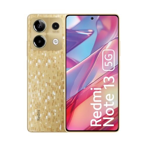 Redmi Note 13 5G (Prism Gold, 12GB RAM, 256GB Storage) | 5G Ready | 120Hz Bezel-Less AMOLED | 7.mm Slimmest Note Ever | 108MP Pro-Grade Camera