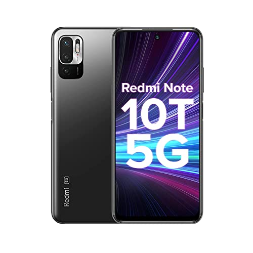 (Refurbished) Redmi Note 10T 5G (Graphite Black, 4GB RAM, 64GB Storage) | Dual5G | 90Hz Adaptive Refresh