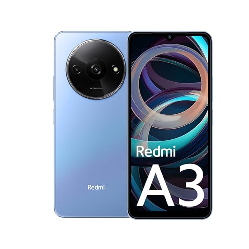 Redmi A3 (Lake Blue, 6GB RAM, 128GB Storage) | Premium Halo Design | 90Hz Display | Powerful 4G G36 Processor