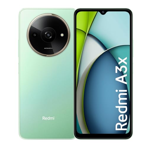 Redmi A3X (Ocean Green, 4GB RAM, 128GB Storage) | Premium Halo Design | 90Hz Display | Powerful Octa Core Processor